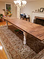 Though newly constructed, our farm tables easily bring you back in time.  Many styles and finishes are available. 